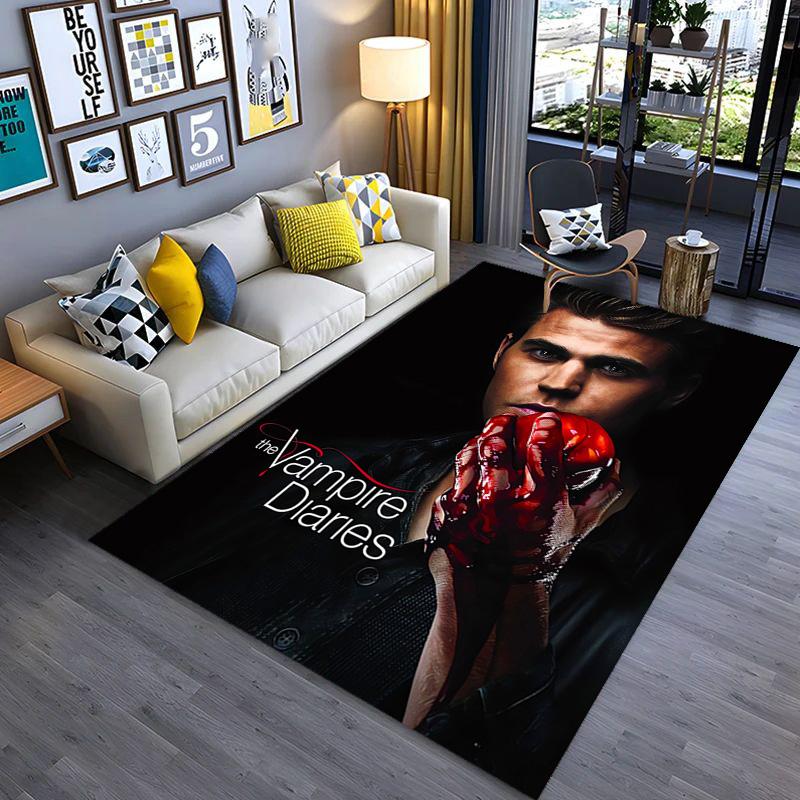 Blood Desire: Vampire Diaries carpet Suitable for all seasons floor mats Room Bathroom mat Art
