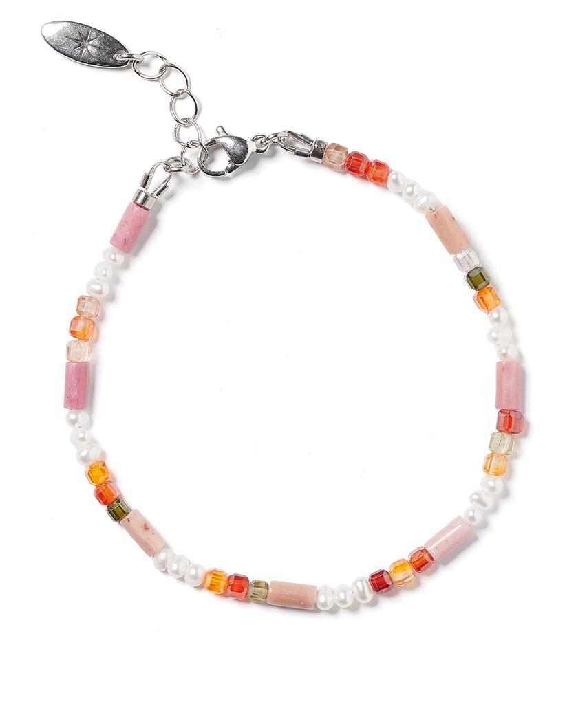 Polalita Pastel Mix Mini Pearl Bracelet (Plt-Br-026_Pk)