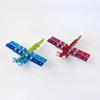 Zaoh Block Dragonfly Metal Red and Blue Creature Animal Insect Educational Toy for Tactile Sensation, Spatial Recognition, and 3D Recognition (Blue)