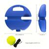 Tennis Trainer Rebound Ball for Beginner Indoor/Outdoor, Training Equipment with Elastic String Weighted Base, Portable Tennis Trainer for Kids Adults