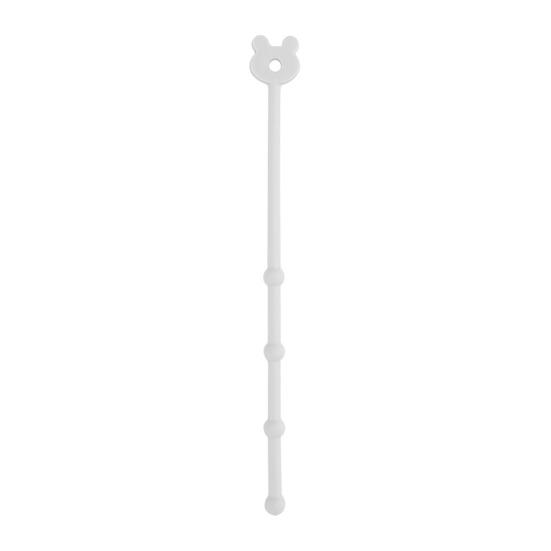 Silicone Cable Ties Reusable Bear Shaped Bag Sealing Zip Tie Multi-Purpose Twist Tie for Food Storage Wire Management
