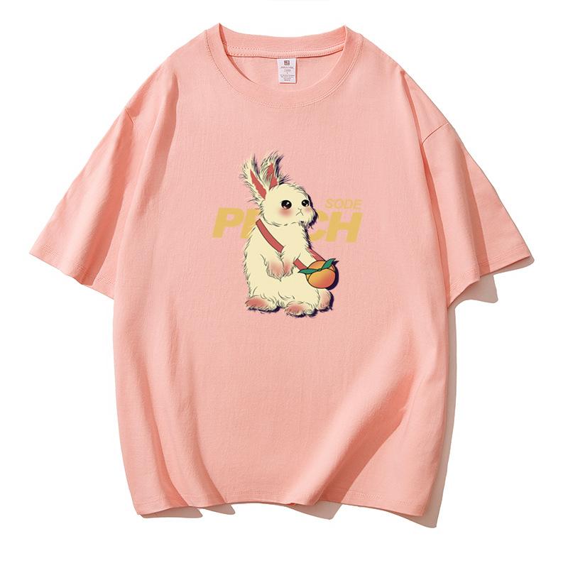 VEZFAA Women's Fashion Casual Summer Spring Short Sleeve O-Neck Blouses & Shirts