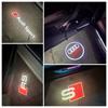 For Audi 8L Car Door Welcome Lights for Audi A1 A3 8P 8V A4 A5 A6 A7 A8 Q3 Q5 Q7 Q8 Sline TT Logo Projector Ghost Shadow Lamp Accessories