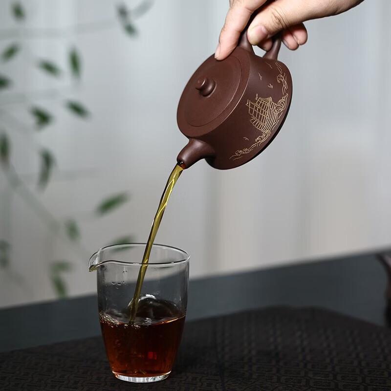 Wanchunhe Handcrafted Purple Clay Teapot