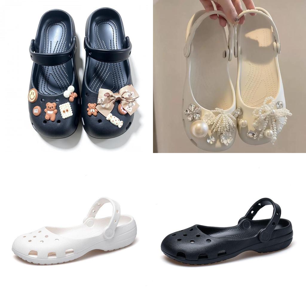Eva Ladies Clogs With Flower Embellishments And Slipresistant Outsole For Daily Use