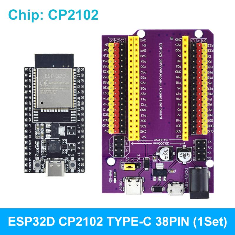 ESP32 Development Board TYPE-C/MICRO USB CP2102 WiFi+Bluetooth Dual Core ESP32-DevKitC-32 ESP-32 Expansion Board 38PINS