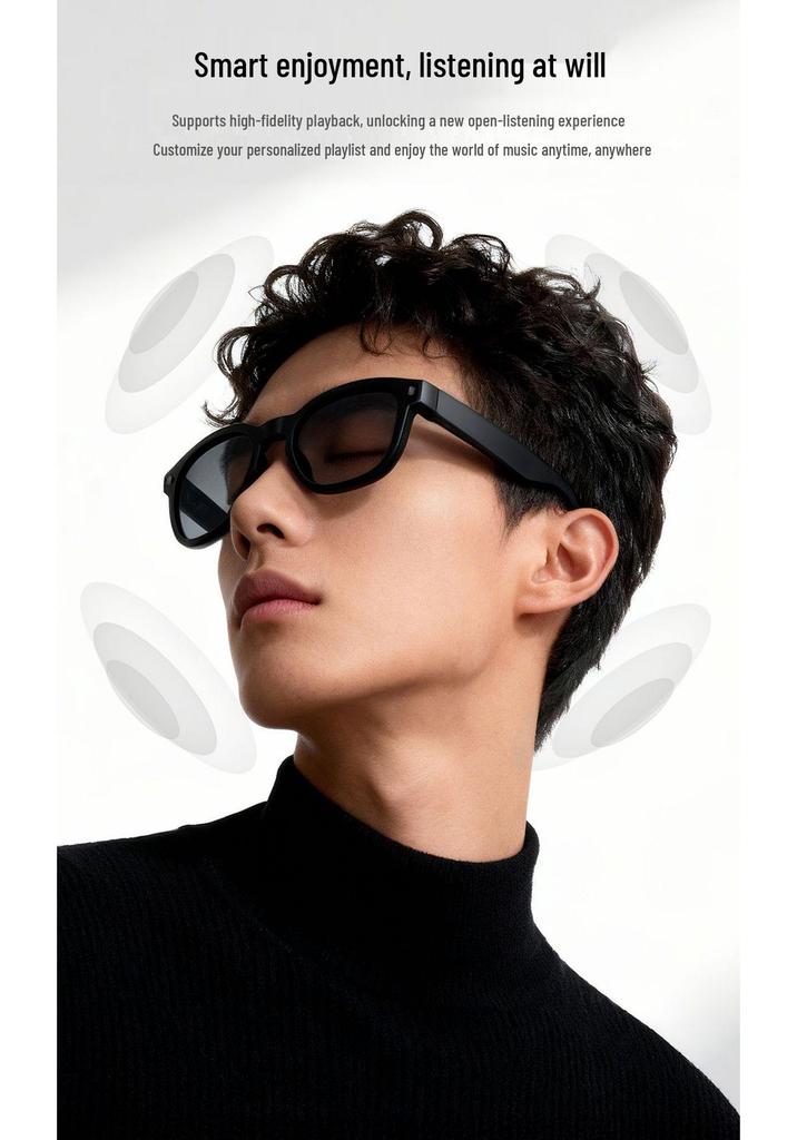 MT3 Smart Glasses: 800W Photo/Video Recording, Real-time Translation, Smart Recognition, AI-Powered Meeting Minutes.