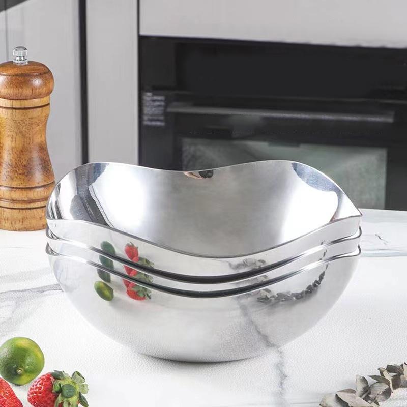 Nerezová ocel 304 Vysoký design na nožce Kreativní dezertní pohár Odolná miska na zmrzlinu Miska na ovoce Bar Domácí doplňky