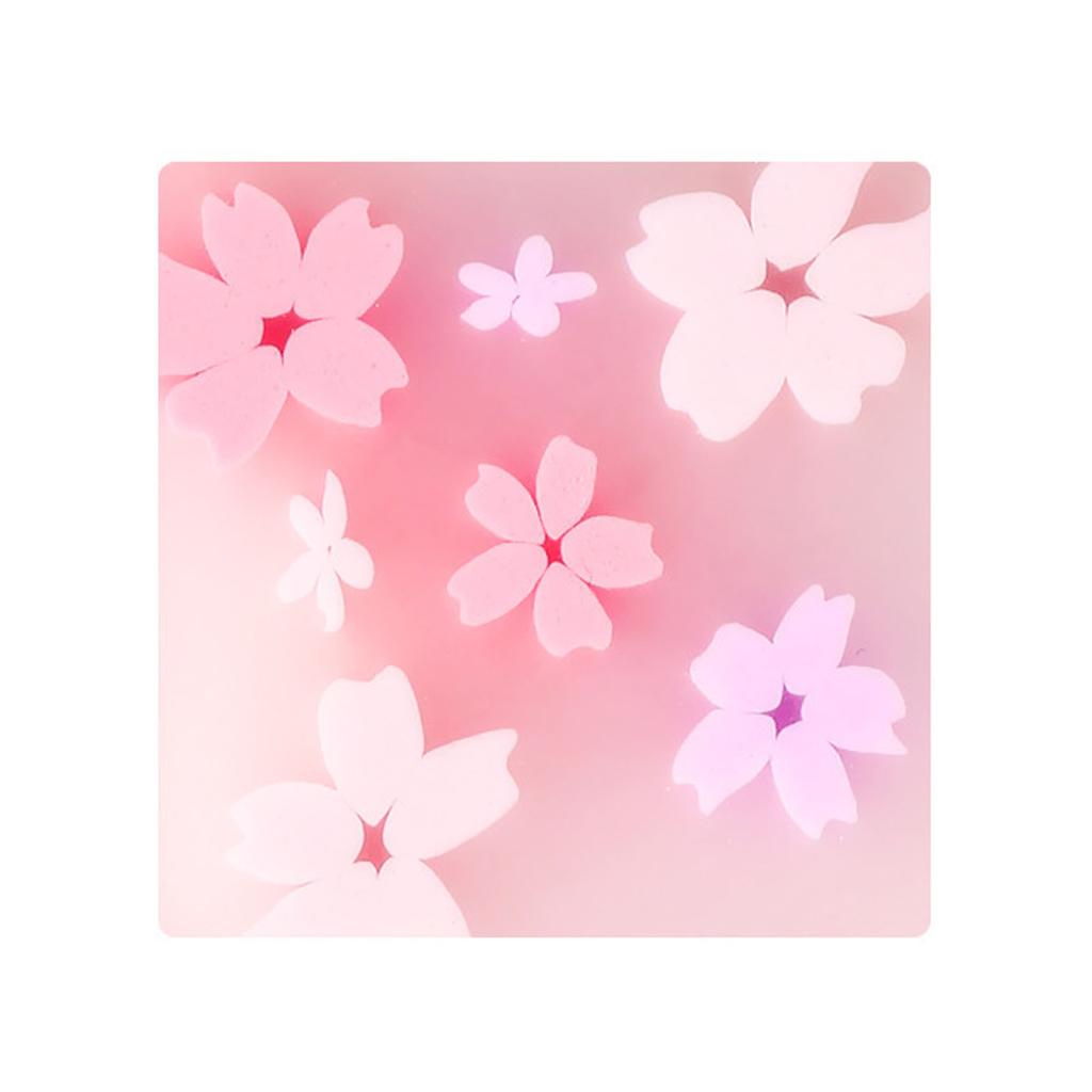 Aesthetic Erasers PVC Creative Blossom Shaped Eraser Efficient Residue Free Drawing Eraser for Stude