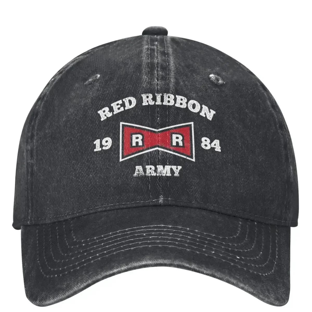 Red Ribbon Denim Baseball Cap ARMY RED RIBBON Running Hippie Hip Hop Dad Hats Summer Unisex Unisex Yk Design Baseball Caps One Size