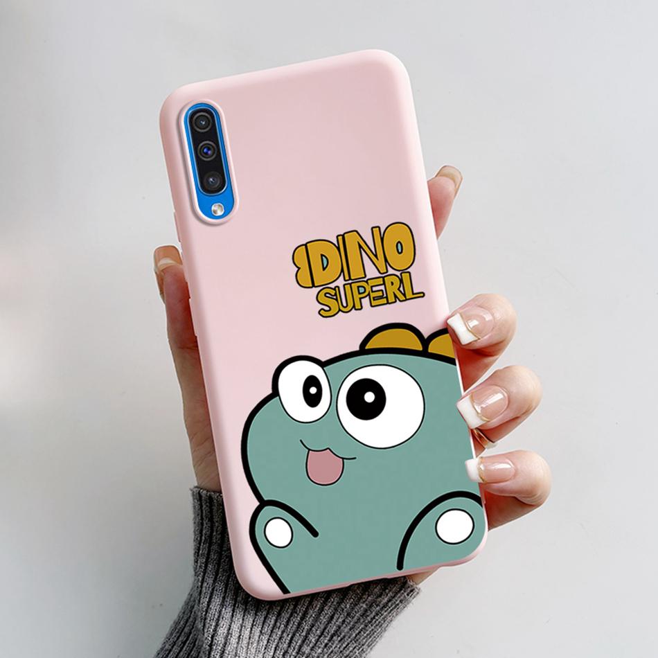 For Samsung A50 A50S A30S Case Cartoon Soft Liquid Silicone Full Protection Phone Back Cover For Galaxy A 50 50S 30S Funda Shell