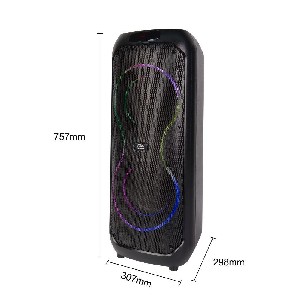RGB Light Charging Karaoke Set with Wireless Microphone Big Speaker New Bluetooth Speaker