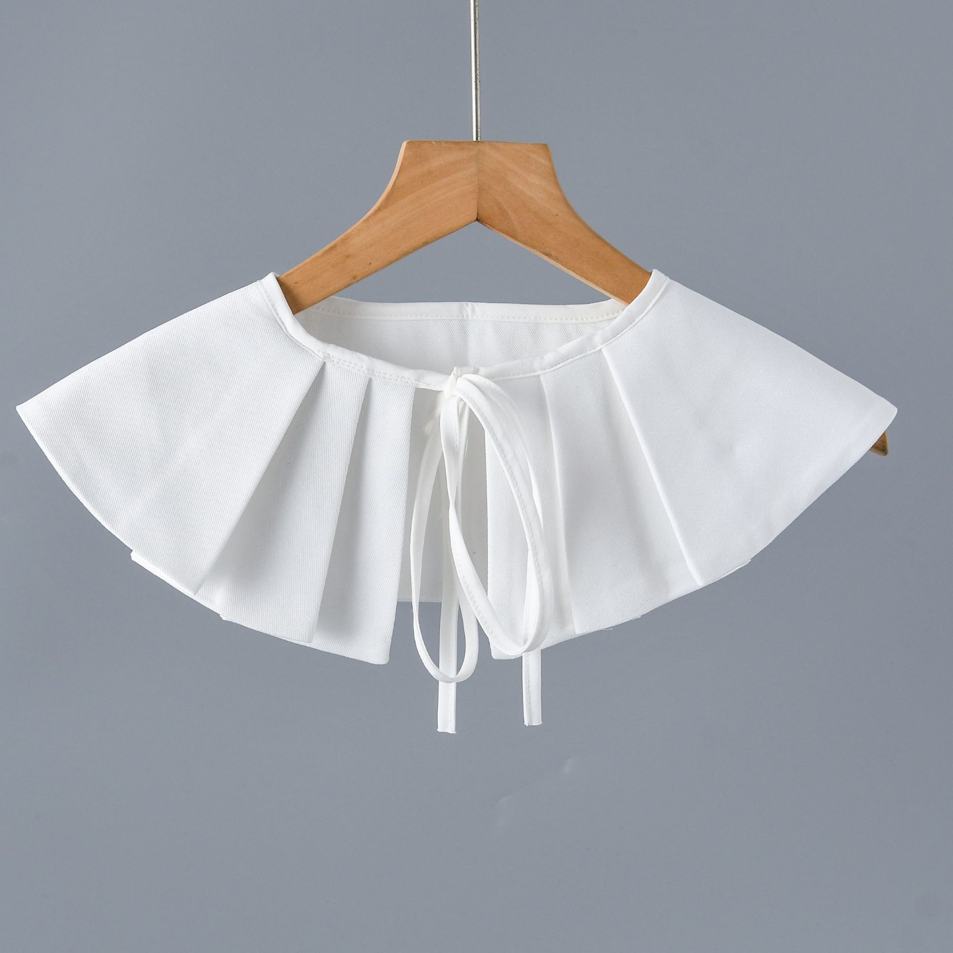 

Женская блузка-рубашка с завязками спереди, шаль-накидка на плечи, белая с лацканами, съемный воротник, полурубашка, маленький фальшивый воротник, накидки-шали