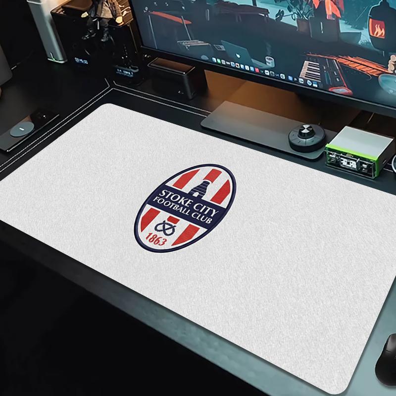 Stoke City FC Mouse Pad Large Gaming Table Cushion Non-slip Laptop Tablet Big Mousepad XXL Mat Mini PC Playmat With Lock Edge_xia