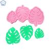 Molde de silicone com folhas de Monstera de 3 tamanhos, 1/2 unidades, decoração de bolo fondant, molde de silicone feito à mão, folhas de chocolate