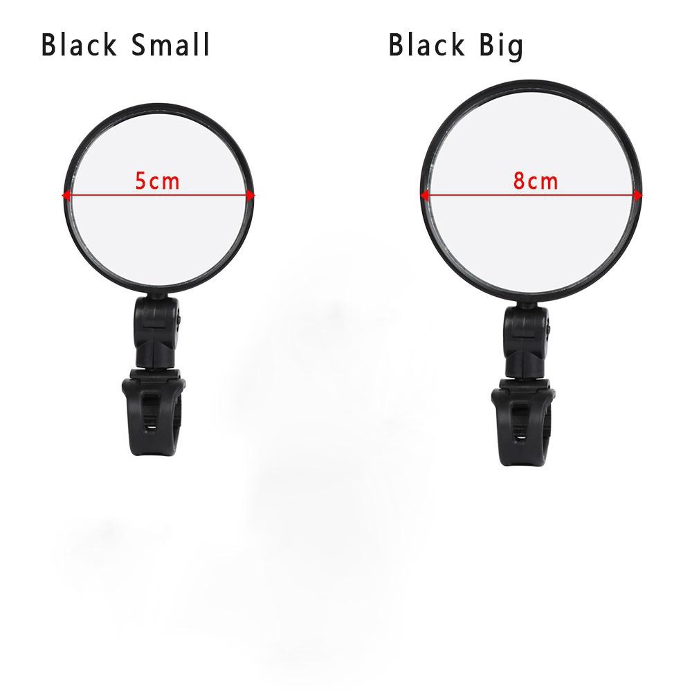 5cm/8cm 1 PC/2PCS  360 Degree Rotating Bicycle Rearview Handlebar Mirrors Cycling Rear View MTB Bike Silicone Handle Rearview Mirror