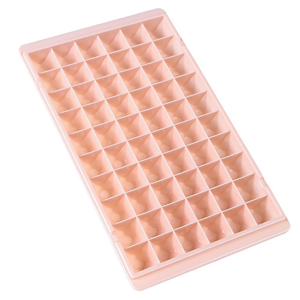 60 Grids Food Grade Silicone Ice Tray Small Ice Cube Tray Frozen Cubes Tray Square Shape Ice Maker Mold Ice Cube Tray