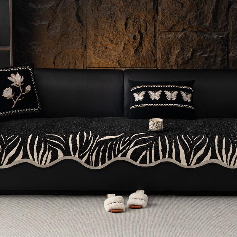 New Special-Shaped Sofa Cushion, Universal Non-Slip Seat Cushion In All Seasons, Irregular Medieval Straight Sofa Cover