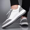 2025 New Casual Leather Mens Thick Bottom Shoes High Quality Outdoor Non-slip Comfy Sneakers High Quality Lace-Up Designer Flats