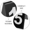 15Pcs Acrylic Number Markers Black Background Double-Sided V Shape Restaurant Table Numbers Scene Props Detective Party