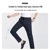 Kangbo Herren Tencel-Mischung Straight-Leg Kühlende Knitterfreie Business Casual Hose