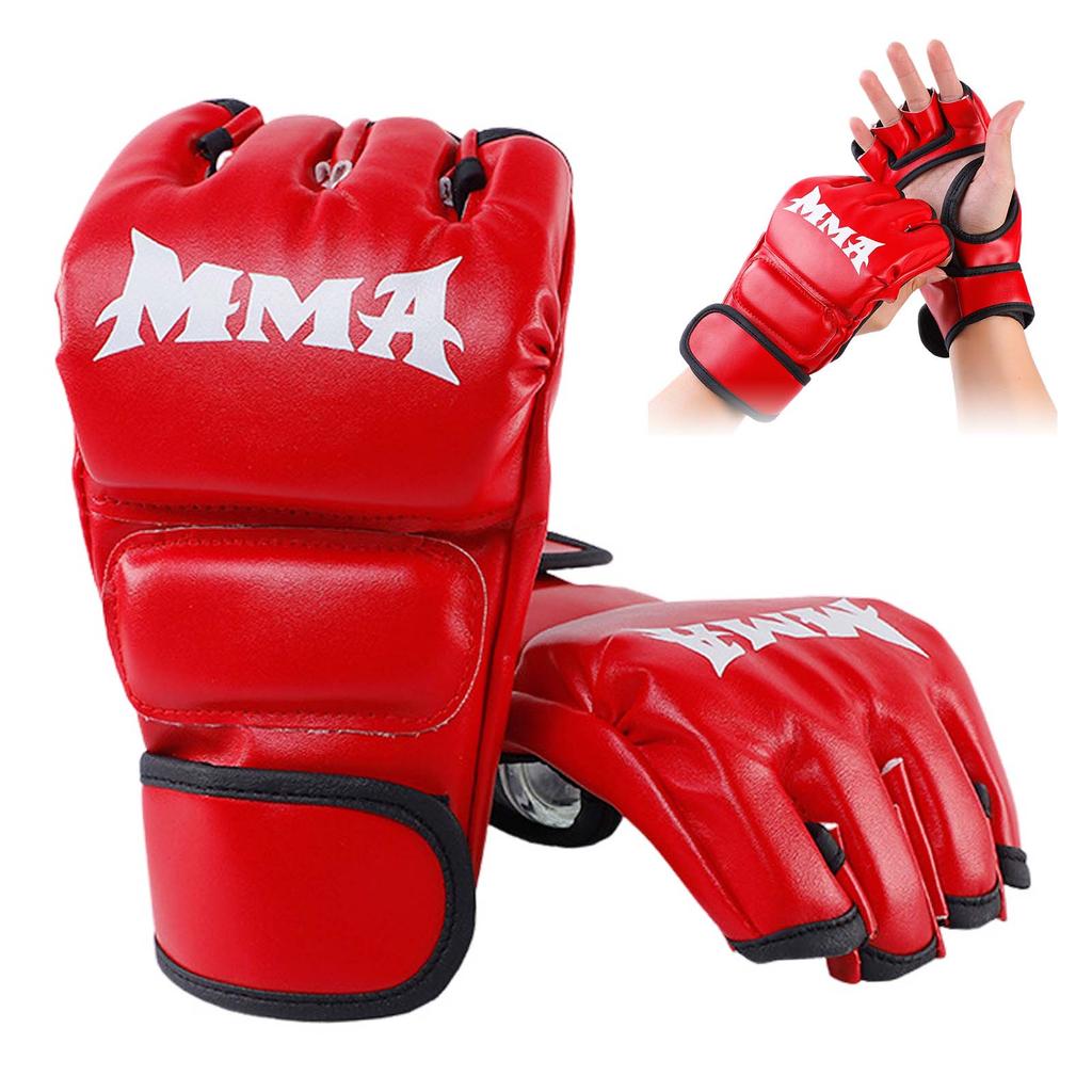 Martial Arts Training MMA Gloves with Breathable and Sweat-Resistant Material Suitable for Fighting Muay Thai