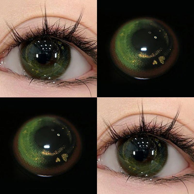 2pcs Bling Colored Contact Lenses
