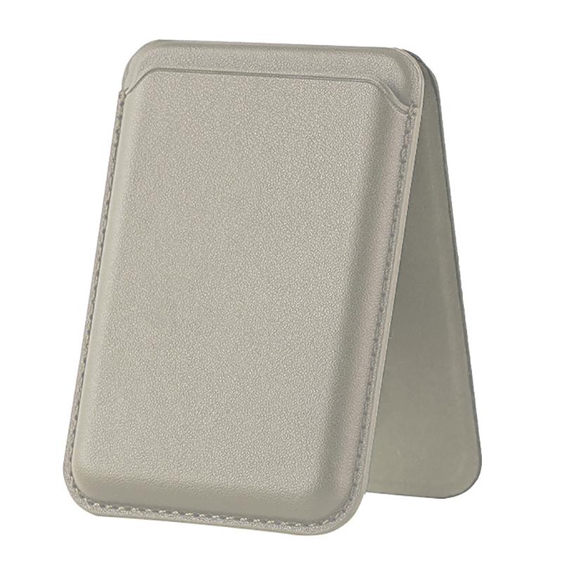 Magnetic For Magsafe Leather Wallet Card Holder For Iphone 16 15 14 13 Pro Max Hide Phone Stand Bank Id Card Holder Pocket Cover