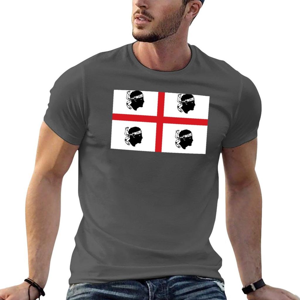 Flag Of Sardinia Tshirt T Shirts For Unisex Pack Cotton T Shirt Personalised T Shirt Unisex 100 Cotton Luxury Brand Tshirt