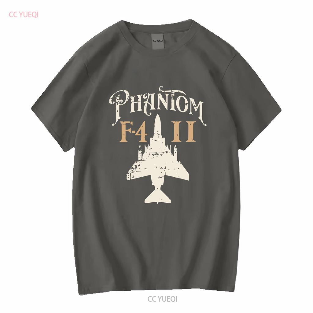 Vintage F 4 Phantom Ii Fighter Jet Aircraft Front And Back Premium T Shirt Size Vintage Washed Homme Casual Stylish Graphic