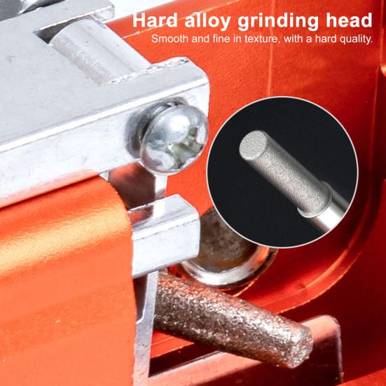 משחזת שרשרת מסור משחזת מסור שרשרת אוניברסלית משחזת מסור שרשרת מהירה עם מדריך זווית פינים שוחקים להחלפה לכל מסורי השרשרת