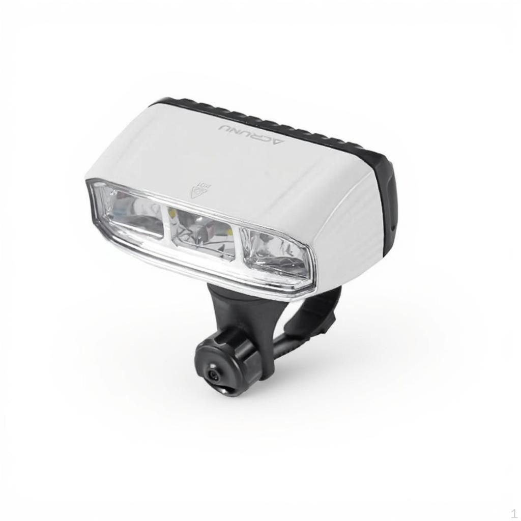 Bike Headlight, Rechargeable, Waterproof, mega bright, Night Riding Light Black 3bead 1200lm