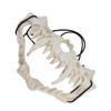 Skull Mask Latex Tiger Tooth Type Durable Waterproof Adjustable Scary Mask for Party Festival