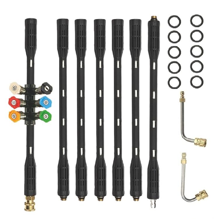 High Pressure Power Washer Extension Wand Set with Quick Connection Nozzles for Effective Diverse Cleaning Applications