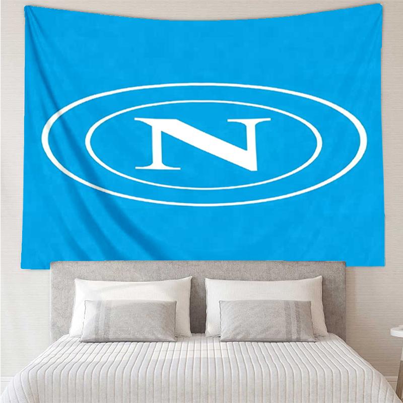 Napoli Print Tapestry, Backdrop, Easy Setup, Ideal for Bedroom, Office & Living Room, with Aesthetic Wall Hanging Decor.