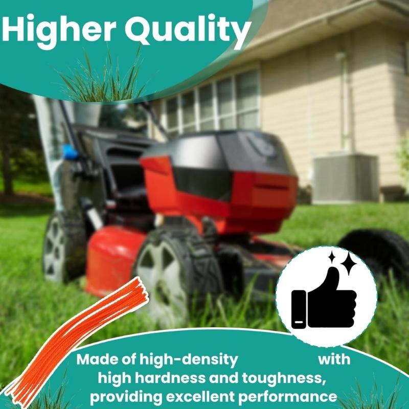 Economical 40PCS Flexible Durability Heavy Duty Grass Trimmer Line StringCord 21.25in X 155in for Handheld Lawn Mowers