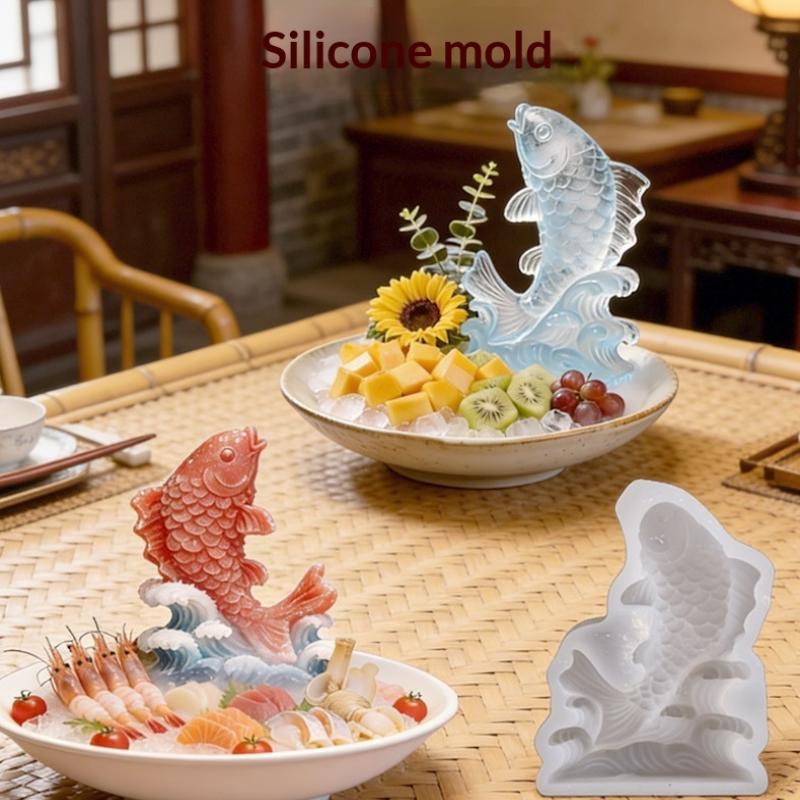 3D Silikonform Pferd Tapfere Truppen Fisch DIY Eisskulptur Fondant Süßigkeiten Schokolade Form Gips Harz Formen Kuchen Dekorationswerkzeuge