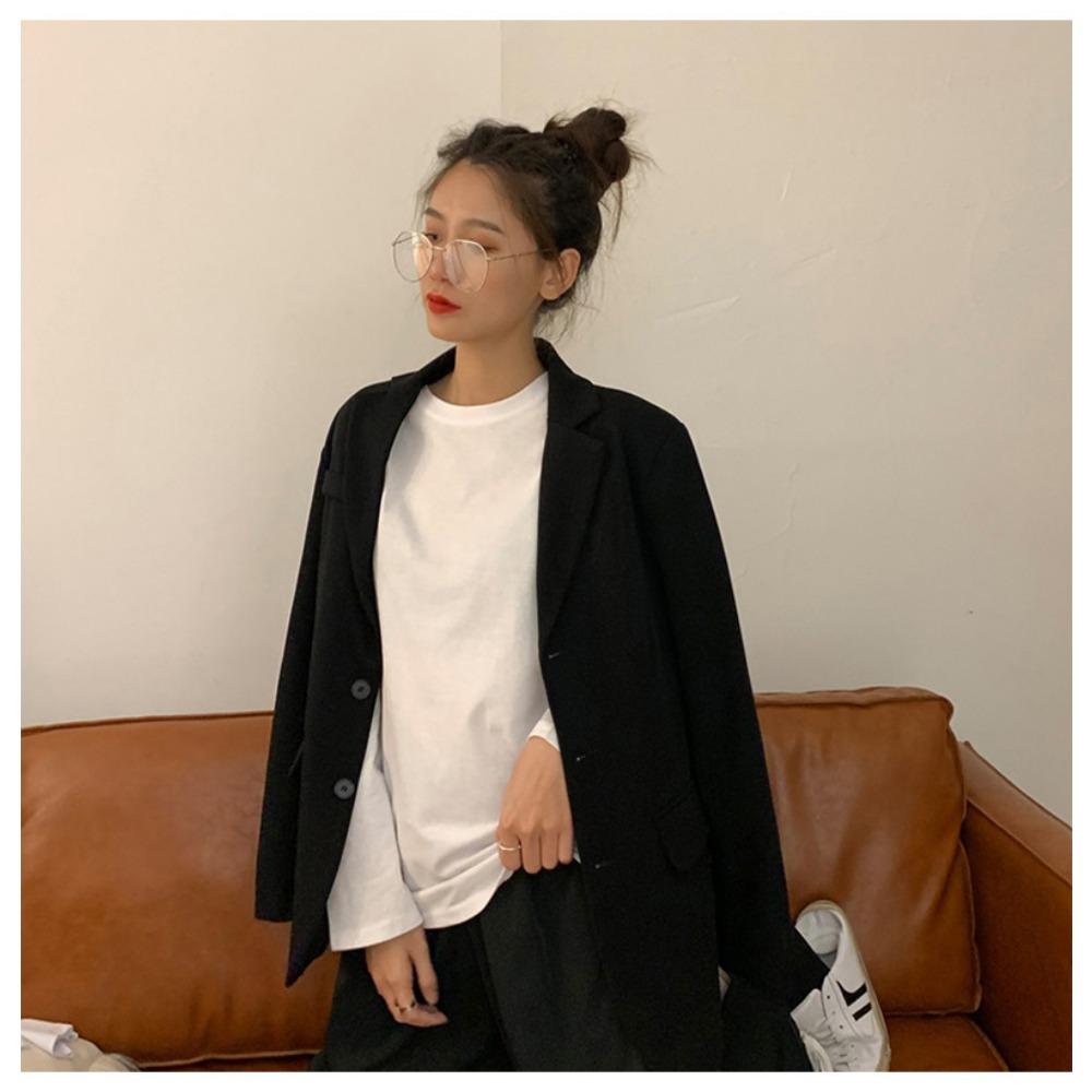 White Base Shirt for Autumn New Korean Style Women's Clothing Stylish Interior Solid Color Student Long Sleeved T-shirt Trendy