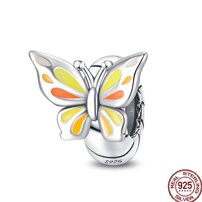 Copper Spring Insect Butterfly Series Gift Beads Suitable For 3Mm Original Bracelet Diy Birthday