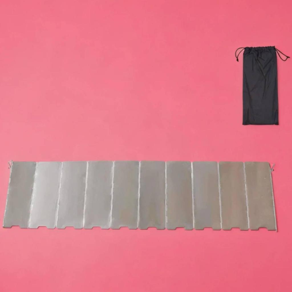 Aluminum Folding Windscreen Wear-Resistant 10-Panel Heat Reflecting