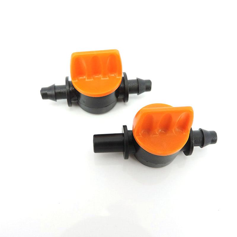 4/7mm 6mm Hose Water Valve Garden Auto Drip Irrigation Connector System 1/4" Mini Pipe Watering Barbed Switch Control Fittings