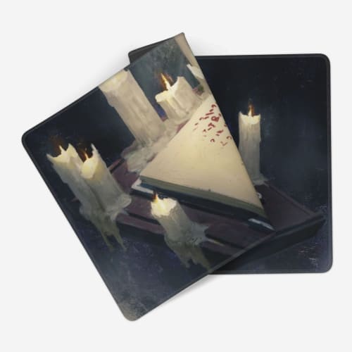 MTG Playmat, TCG Playmat, Board Game Playmat, Trading Card Game Playmat, Desk Mat, Pad, Hand-Painted Original Artwork, Stitched Edge (35x60cm)