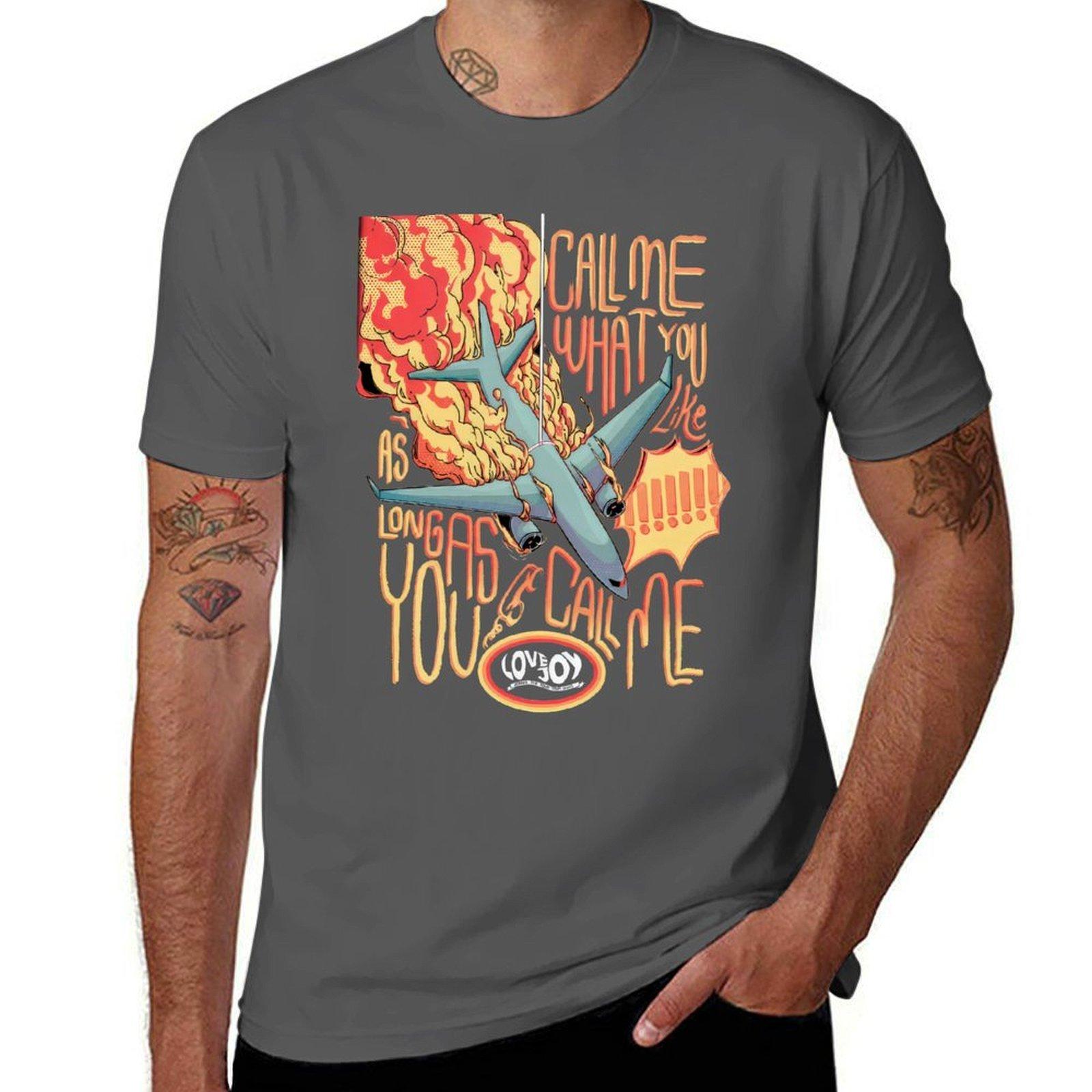 

Lovejoy Tour Call Me TShirt Plus Size Loose Short Sleeve Top 4XL