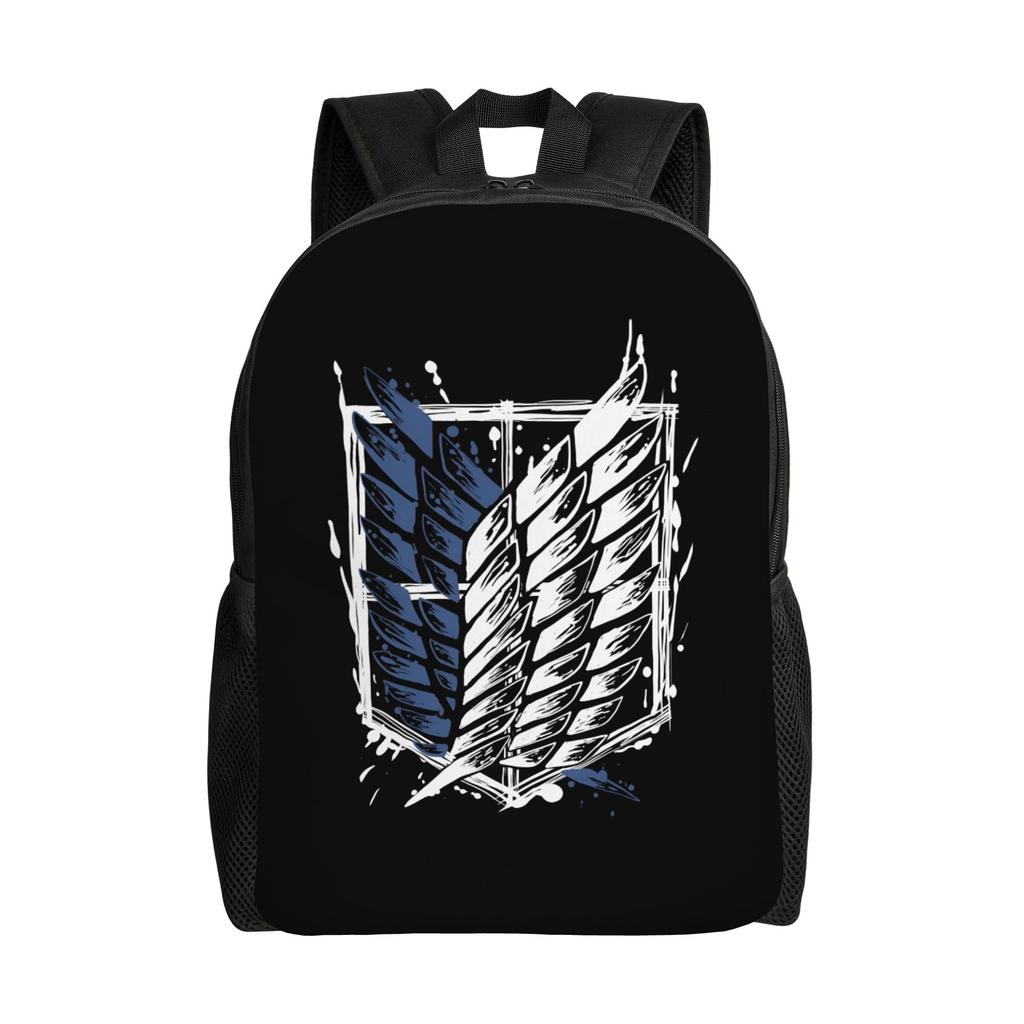 Custom Attacks On Titans Travel Backpack Women School Laptop Bookbag Cool Cartoon Manga Fashionable College Student Daypack Bags