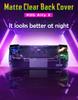 Matte Clear Back Cover for ASUS Rog Ally X 2024, Rog Alloy X Faceplate Accessories Protective Cover Soft Skin Grip Case Plates