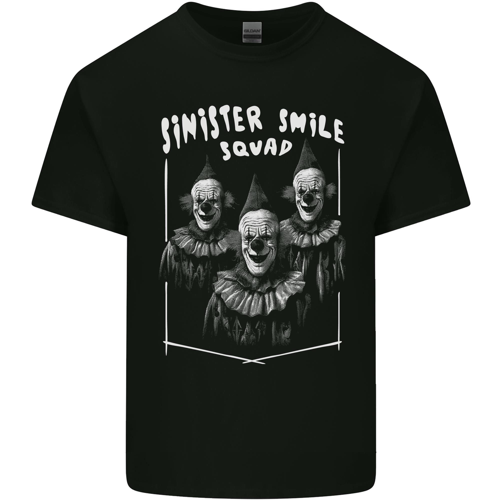 Sinister Smile Squad Evil Clowns Halloween Unisexs Light Cotton TShirt S