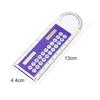 Mini Solar Transparent Ruler Calculator with Magnifier Student School Supplies