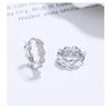 Love Row Diamond Earrings Female Personality Design Sense Tide Earrings Ins Temperament Senior Sense of Ear Jewelry Hypoallergenic Hoops