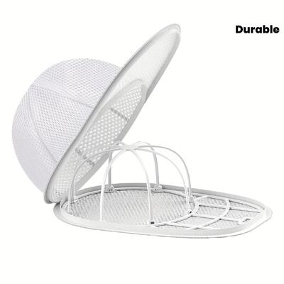 Gabbia per Lavaggio Cappelli - Lavatrice Sicura Pulitore per Cappellini da Baseball con Supporto Interno, Gabbia di Lavaggio Anti-Deformazione, Sacchetto di Plastica per Bucato per Cappellini, Cappelli, Visiera