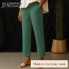 JPNTKY Women's Fashion Casual Solid Color Print Pants & Capris